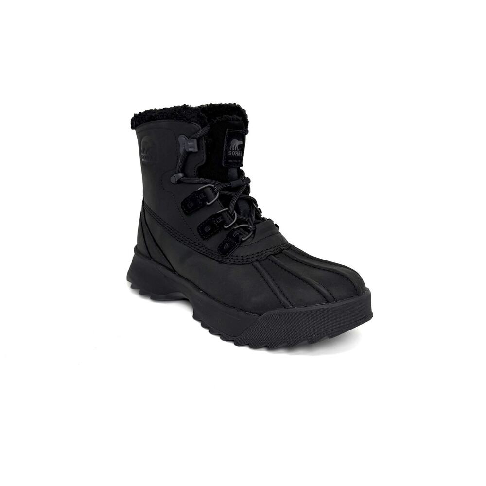 Sorel Scout 87' Lux WP Men's Winter Boots Black Leather Size 13 New